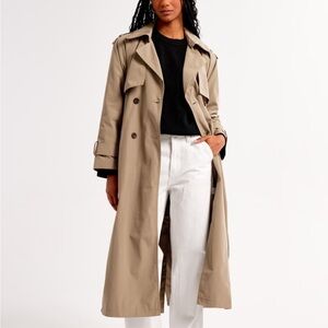 Abercrombie & Fitch Tan Trench Coat